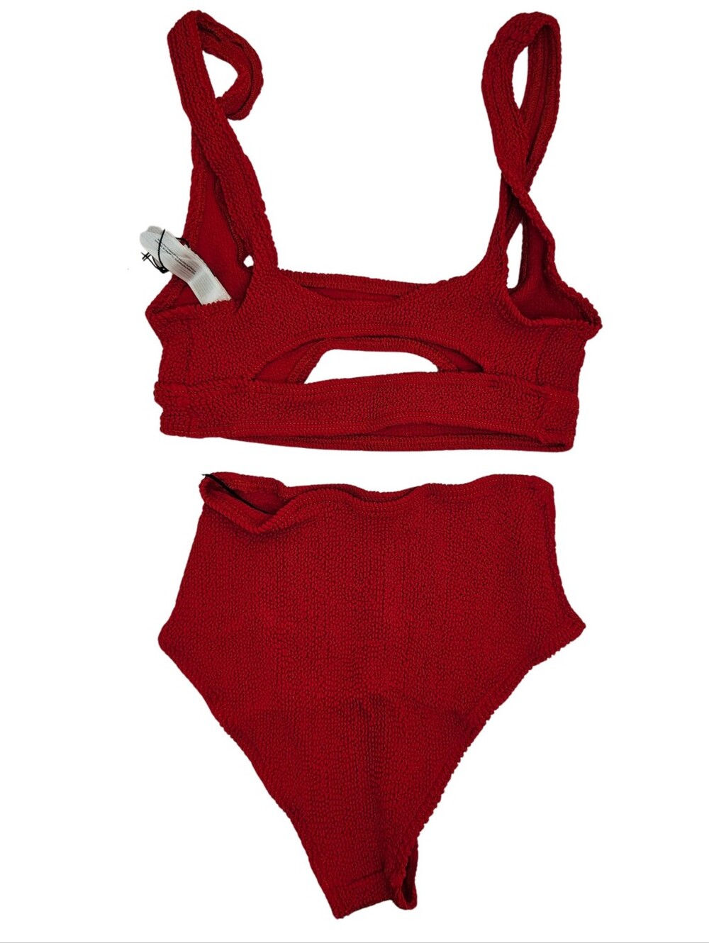 BOND-EYE Bikini Set Sasha Crop & Palmer Brief Swimsuit Baywatch Red ONE SIZE NWT - Picture 3 of 4